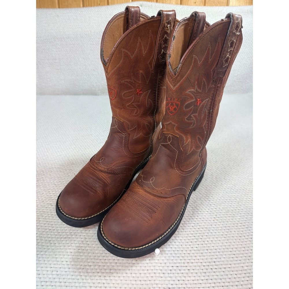 Ariat Heritage Brown Leather Western Cowboy Boots Style 16709 Womens 9B